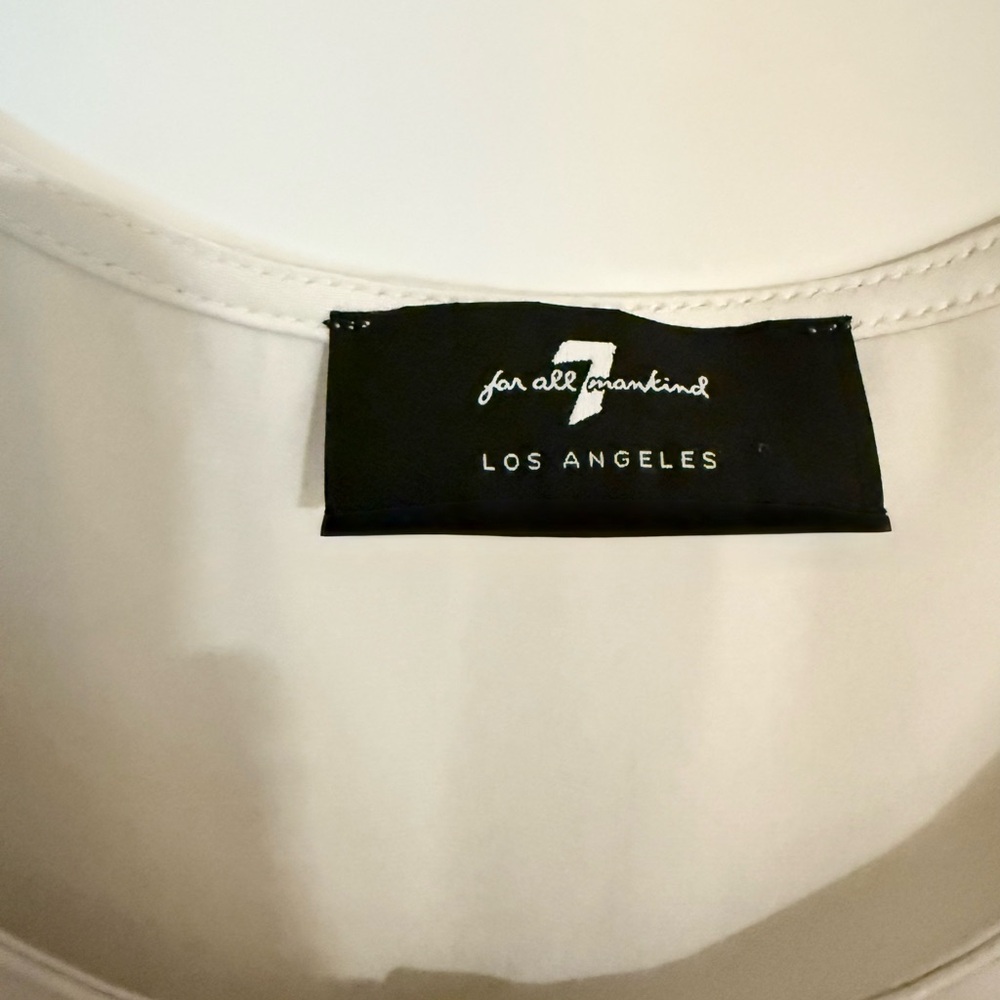 7 for all Mankind Women's Satin Top - Picture 3 of 3